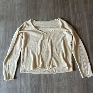 Cream Long Sleeve Sweater